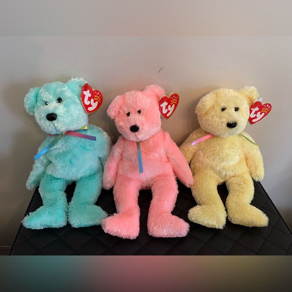 3 Beanie Babies (Bears)